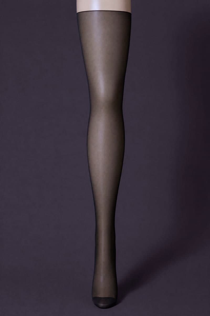 Sheer 15 Tall on the standard leg form, 15 denier, photographed under photography standard PS-01